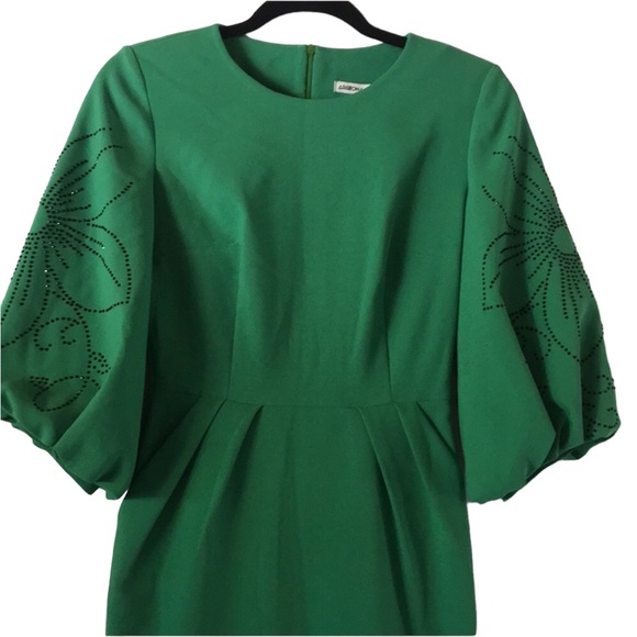 ♻️Arizona Puff-Sleeve midi Dress 👗 - Picture 2 of 7